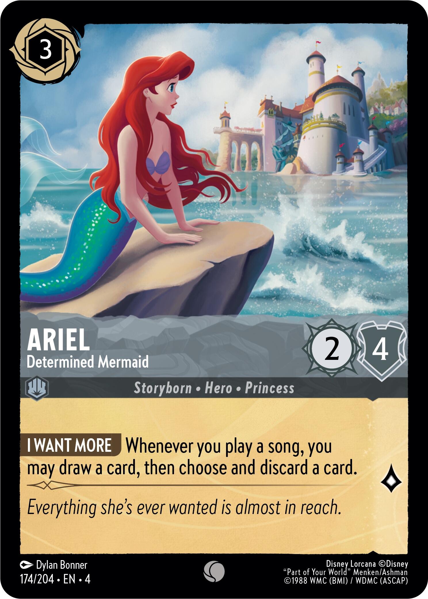 Ariel - Determined Mermaid (174/204) [Ursula's Return] | Good Games Cannington