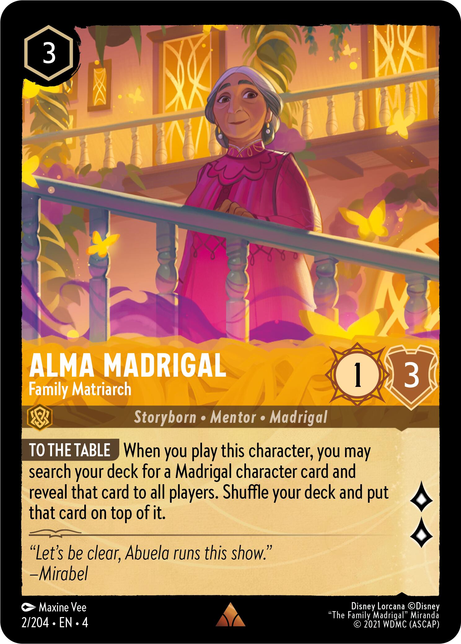 Alma Madrigal - Family Matriarch (2/204) [Ursula's Return] | Good Games Cannington
