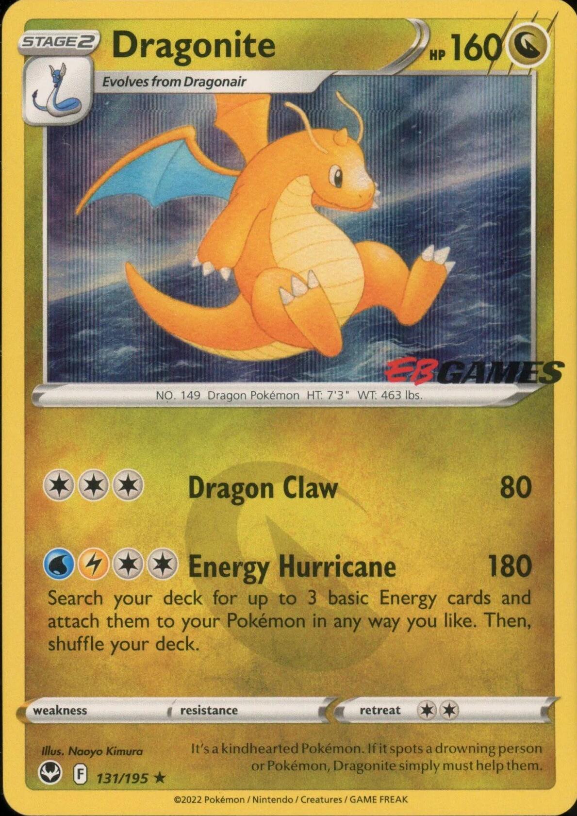 Dragonite (131/195) (EB Games Exclusive) [Miscellaneous Cards] | Good Games Cannington