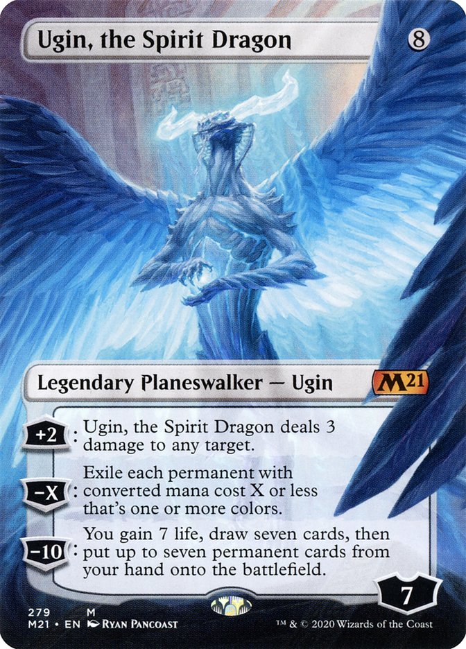 Ugin, the Spirit Dragon (279) (Borderless) [Core Set 2021] | Good Games Cannington