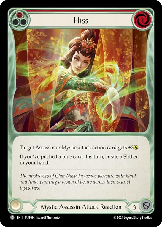Hiss (Red) [MST014] (Part the Mistveil)  Rainbow Foil | Good Games Cannington