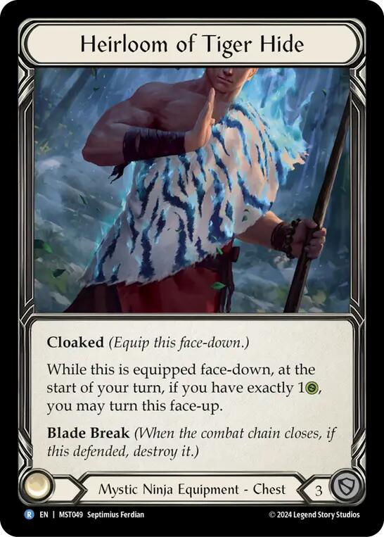 Heirloom of Tiger Hide [MST049] (Part the Mistveil)  Cold Foil | Good Games Cannington