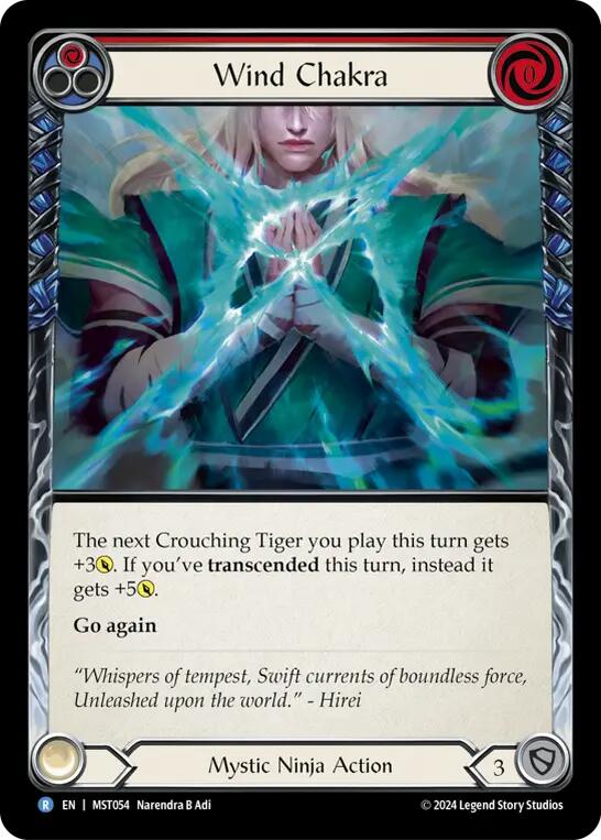 Wind Chakra (Red) [MST054] (Part the Mistveil)  Rainbow Foil | Good Games Cannington