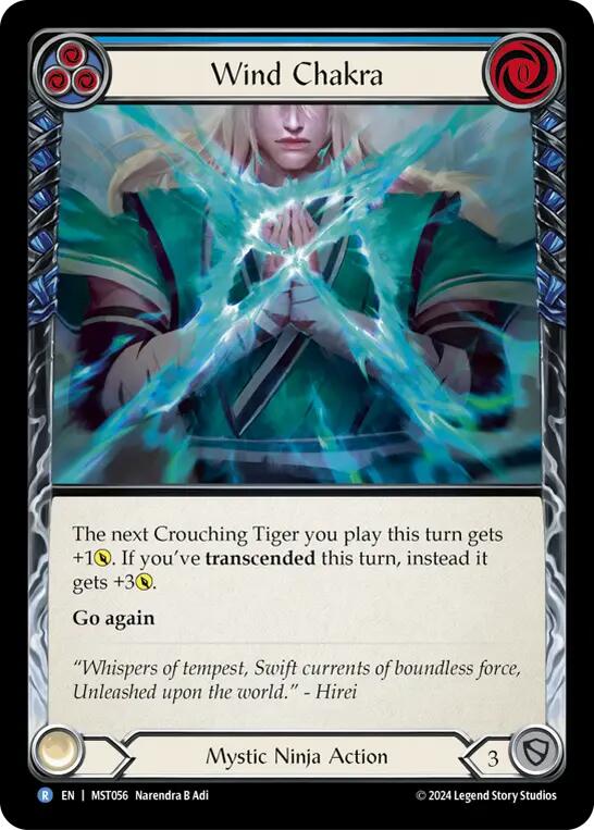 Wind Chakra (Blue) [MST056] (Part the Mistveil)  Rainbow Foil | Good Games Cannington