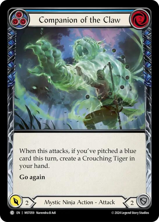 Companion of the Claw (Blue) [MST059] (Part the Mistveil) | Good Games Cannington