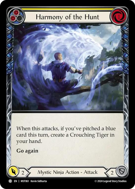 Harmony of the Hunt (Yellow) [MST061] (Part the Mistveil)  Rainbow Foil | Good Games Cannington