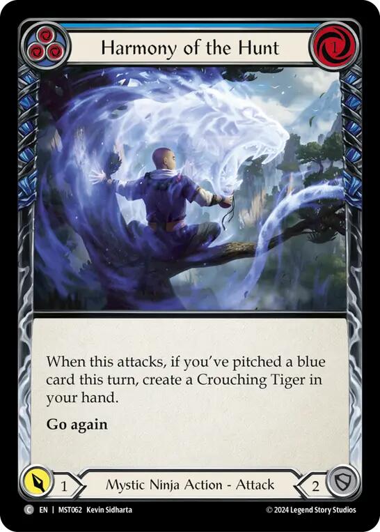 Harmony of the Hunt (Blue) [MST062] (Part the Mistveil)  Rainbow Foil | Good Games Cannington