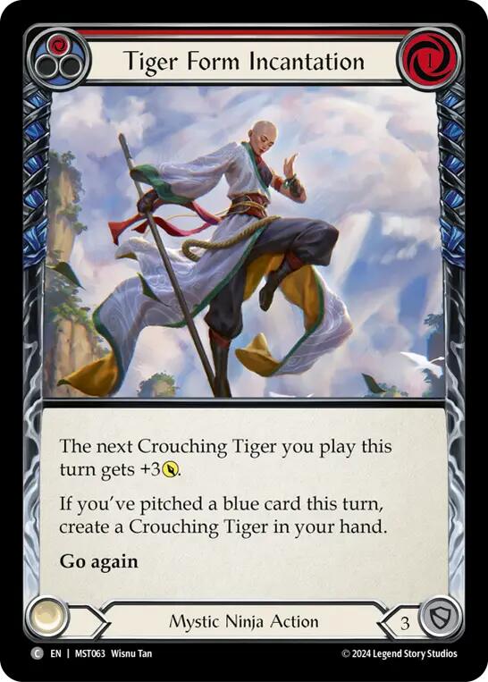 Tiger Form Incantation (Red) [MST063] (Part the Mistveil)  Rainbow Foil | Good Games Cannington