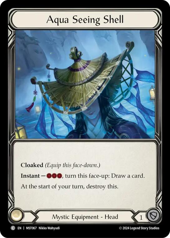 Aqua Seeing Shell [MST067] (Part the Mistveil)  Cold Foil | Good Games Cannington
