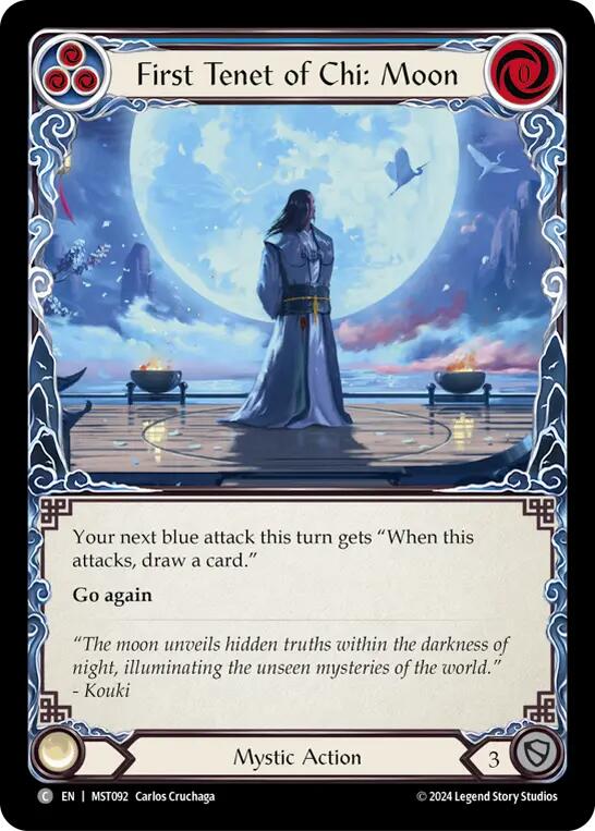 First Tenet of Chi: Moon [MST092] (Part the Mistveil)  Rainbow Foil | Good Games Cannington