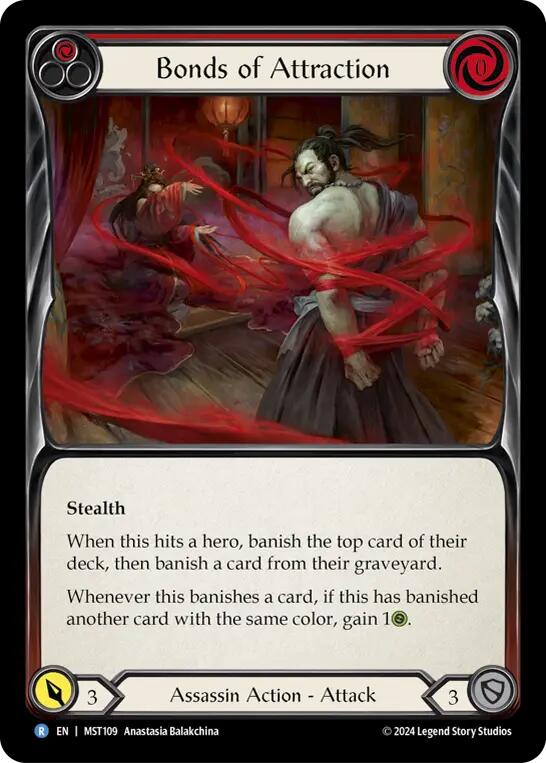 Bonds of Attraction (Red) [MST109] (Part the Mistveil)  Rainbow Foil | Good Games Cannington