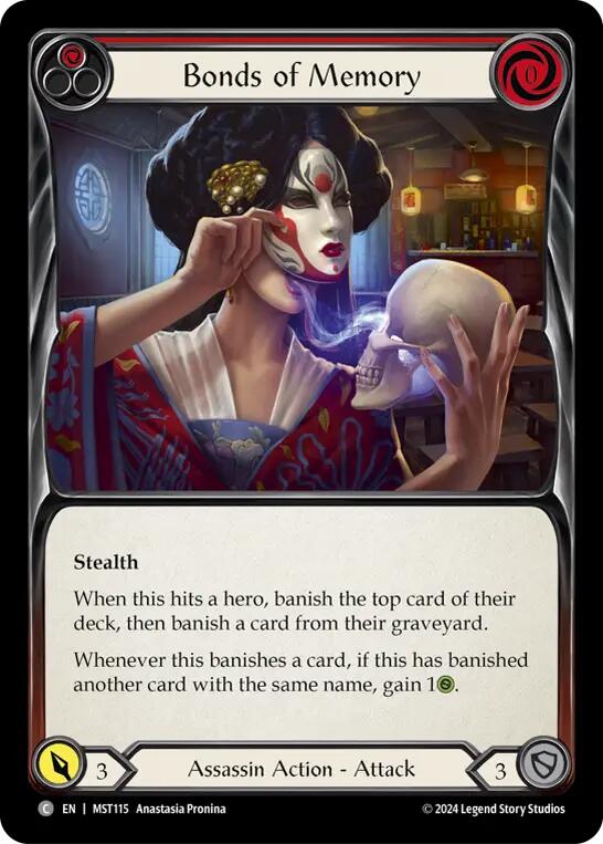 Bonds of Memory (Red) [MST115] (Part the Mistveil)  Rainbow Foil | Good Games Cannington