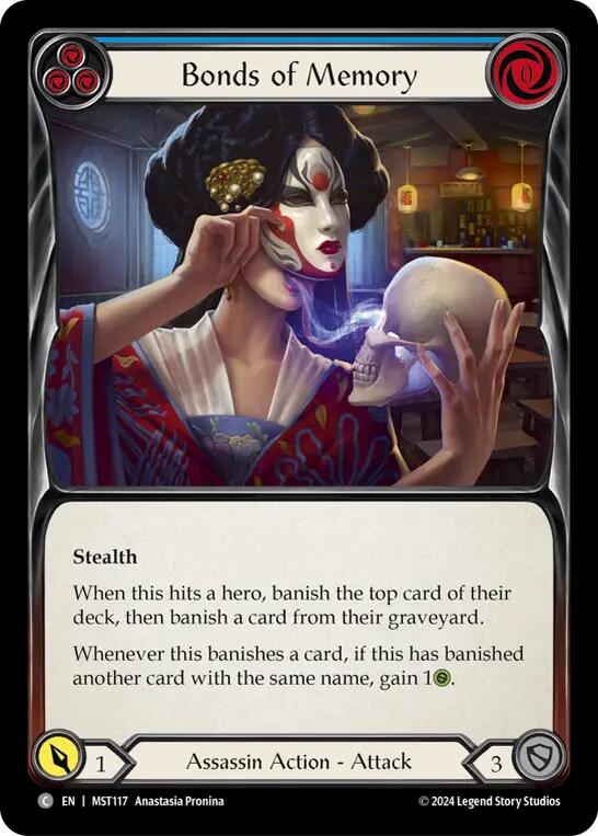 Bonds of Memory (Blue) [MST117] (Part the Mistveil)  Rainbow Foil | Good Games Cannington