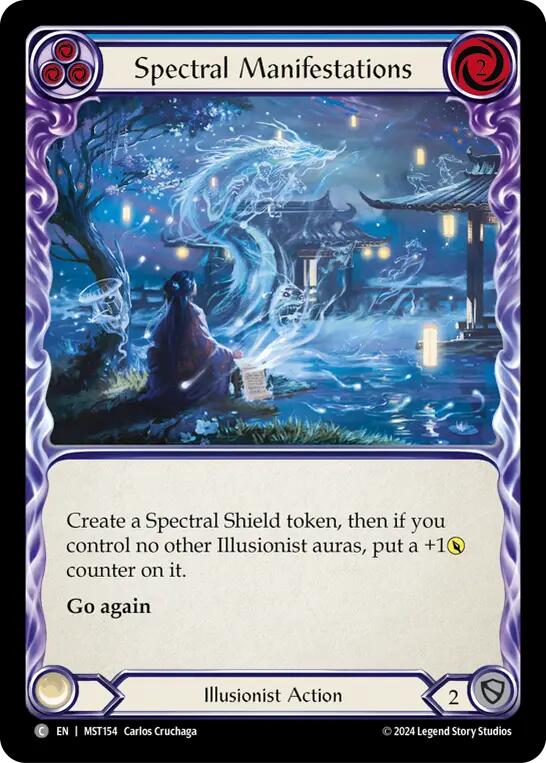 Spectral Manifestations (Blue) [MST154] (Part the Mistveil)  Rainbow Foil | Good Games Cannington