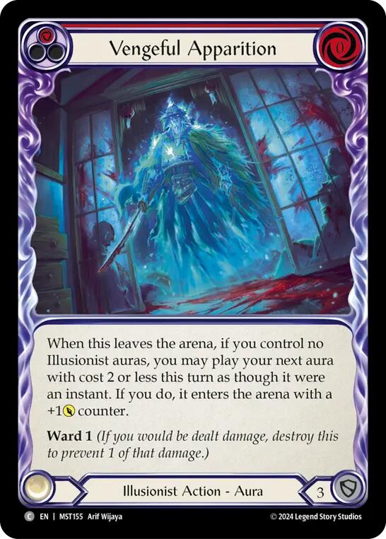 Vengeful Apparition (Red) [MST155] (Part the Mistveil)  Rainbow Foil | Good Games Cannington