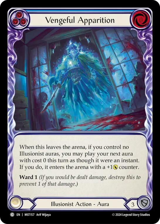 Vengeful Apparition (Blue) [MST157] (Part the Mistveil) | Good Games Cannington