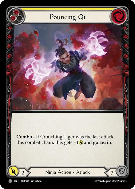Pouncing Qi (Yellow) [MST183] (Part the Mistveil) | Good Games Cannington