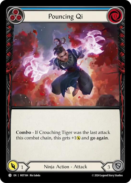 Pouncing Qi (Blue) [MST184] (Part the Mistveil) | Good Games Cannington