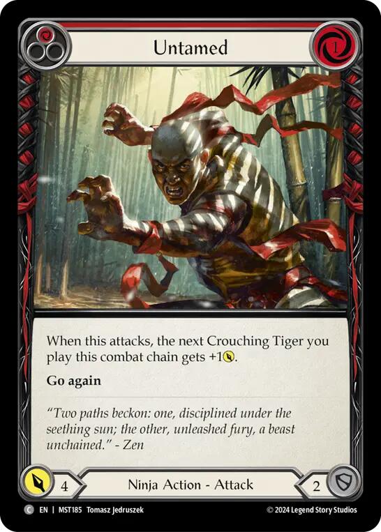 Untamed (Red) [MST185] (Part the Mistveil)  Rainbow Foil | Good Games Cannington