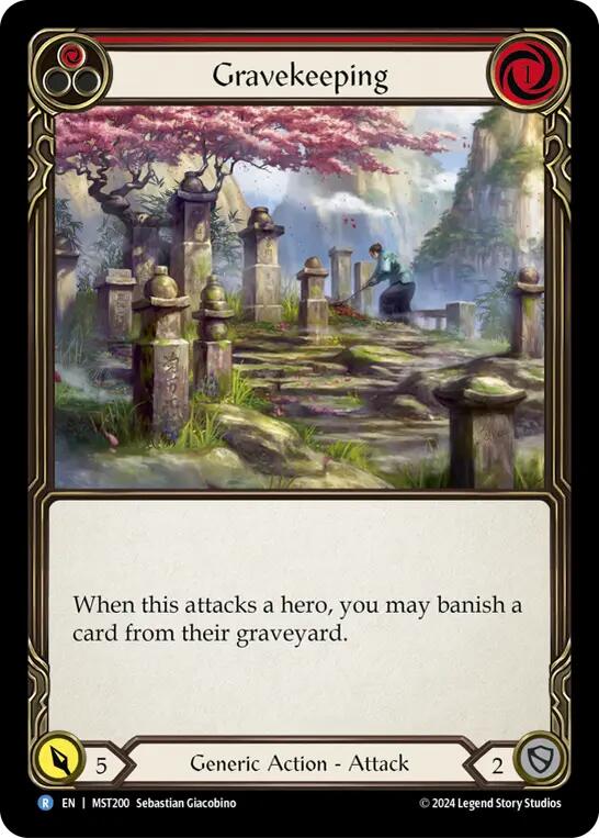 Gravekeeping (Red) [MST200] (Part the Mistveil) | Good Games Cannington