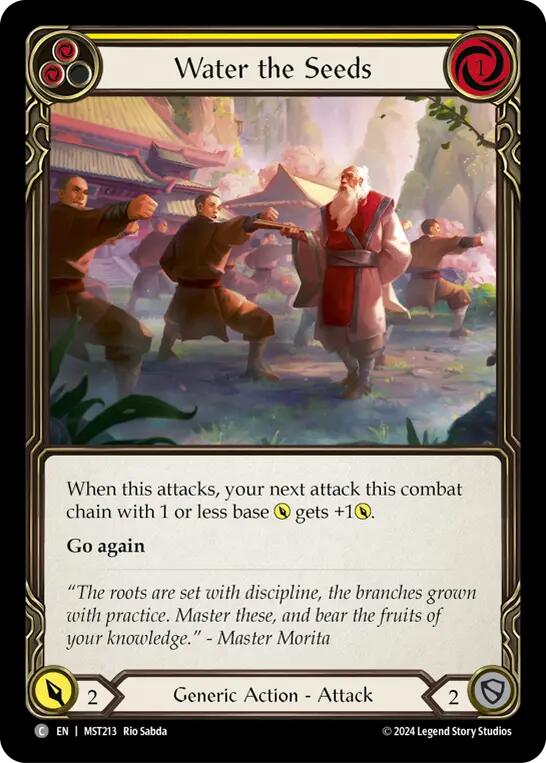 Water the Seeds (Yellow) [MST213] (Part the Mistveil)  Rainbow Foil | Good Games Cannington