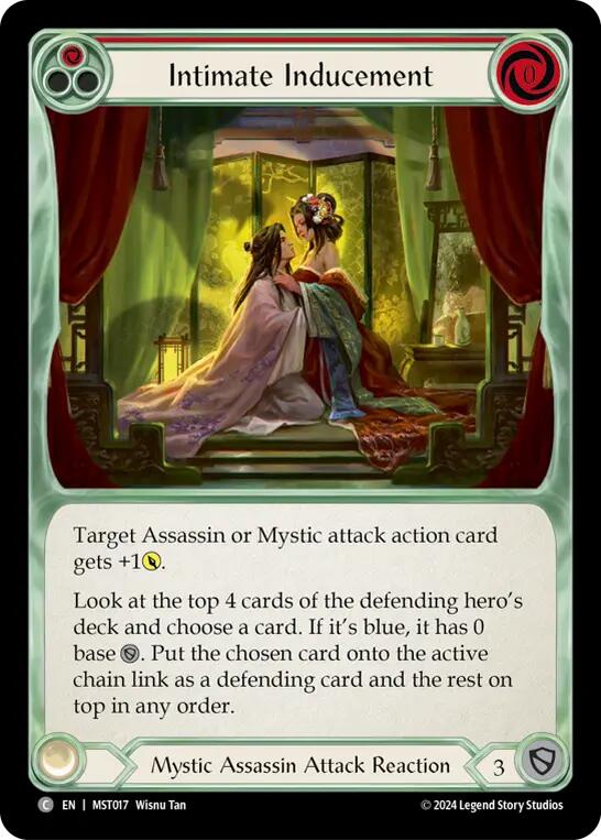 Intimate Inducement (Red) [MST017] (Part the Mistveil)  Rainbow Foil | Good Games Cannington