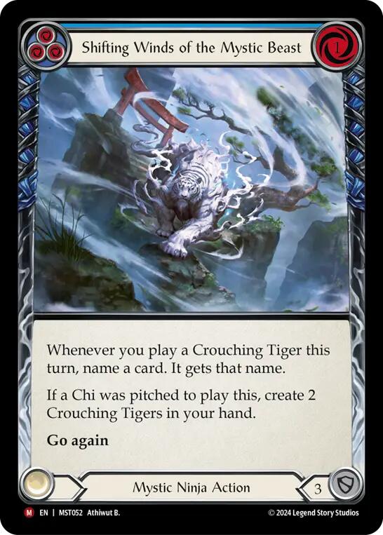 Shifting Winds of the Mystic Beast [MST052] (Part the Mistveil)  Rainbow Foil | Good Games Cannington