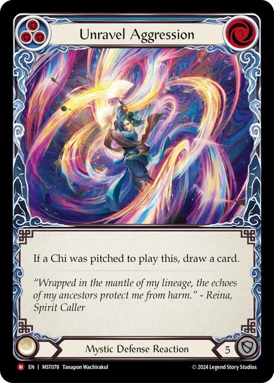 Unravel Aggression [MST078] (Part the Mistveil)  Rainbow Foil | Good Games Cannington