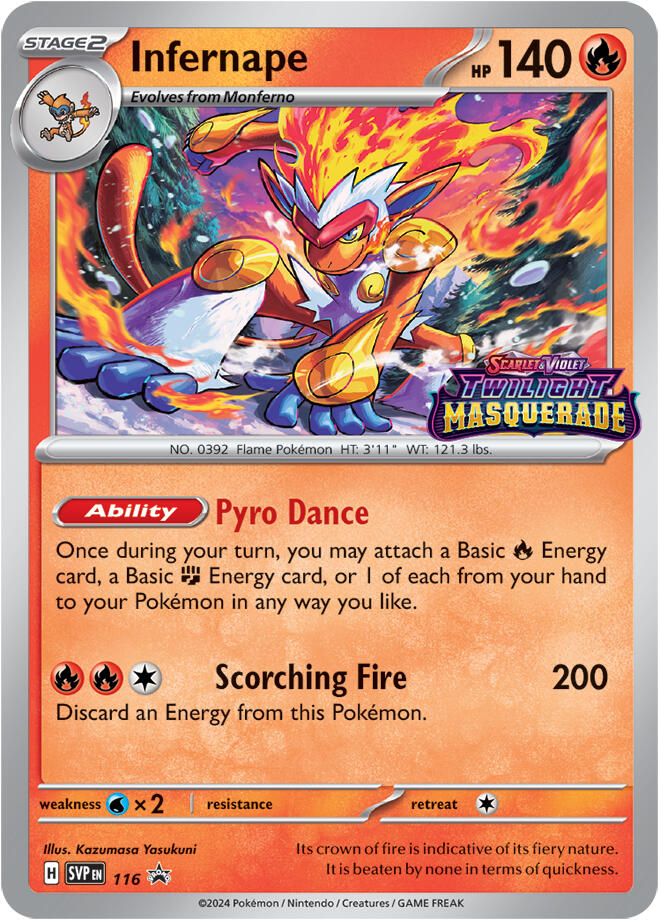 Infernape (116) [Scarlet & Violet: Black Star Promos] | Good Games Cannington