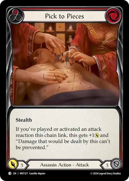 Pick to Pieces (Red) [MST127] (Part the Mistveil)  Rainbow Foil | Good Games Cannington