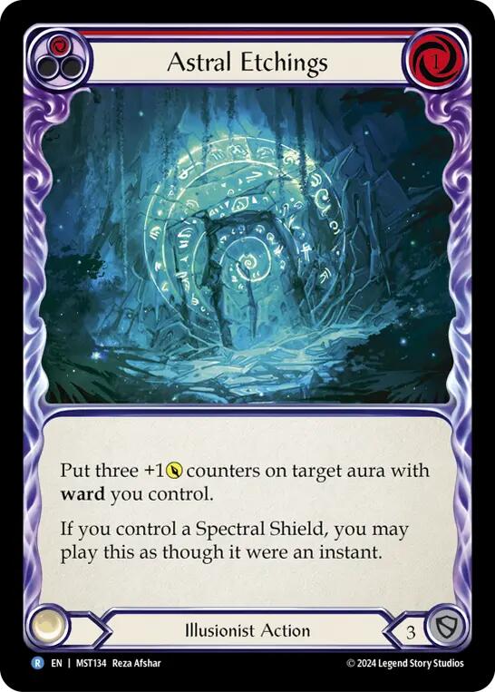 Astral Etchings (Red) [MST134] (Part the Mistveil) | Good Games Cannington