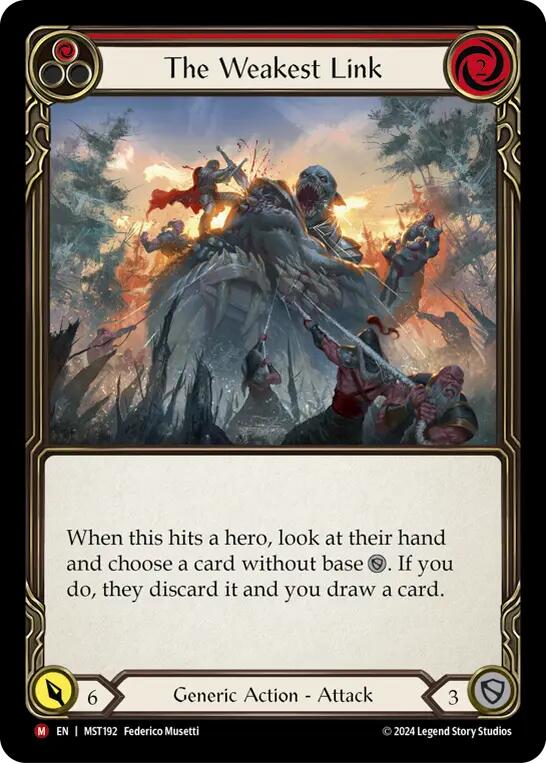 The Weakest Link [MST192] (Part the Mistveil)  Rainbow Foil | Good Games Cannington