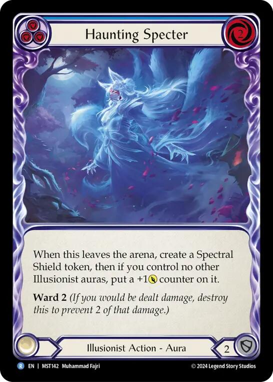 Haunting Specter (Blue) [MST142] (Part the Mistveil)  Rainbow Foil | Good Games Cannington