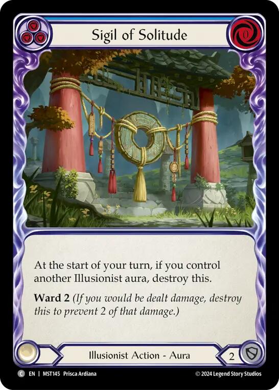 Sigil of Solitude (Blue) [MST145] (Part the Mistveil)  Rainbow Foil | Good Games Cannington