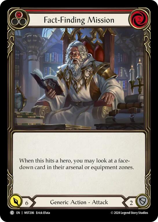 Fact-Finding Mission (Red) [MST206] (Part the Mistveil)  Rainbow Foil | Good Games Cannington