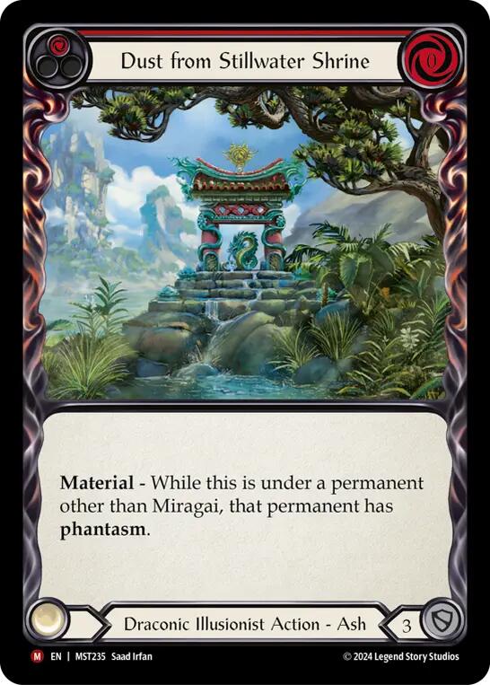 Dust from Stillwater Shrine [MST235] (Part the Mistveil)  Rainbow Foil | Good Games Cannington