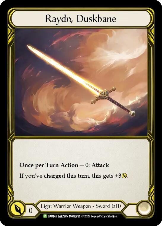 Raydn, Duskbane (Golden) [FAB145] (Promo)  Cold Foil | Good Games Cannington