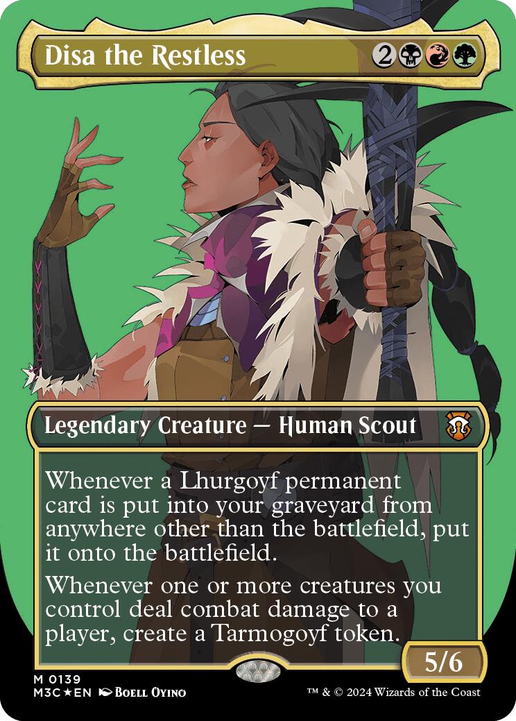 Disa the Restless (Borderless) (Ripple Foil) [Modern Horizons 3 Commander] | Good Games Cannington