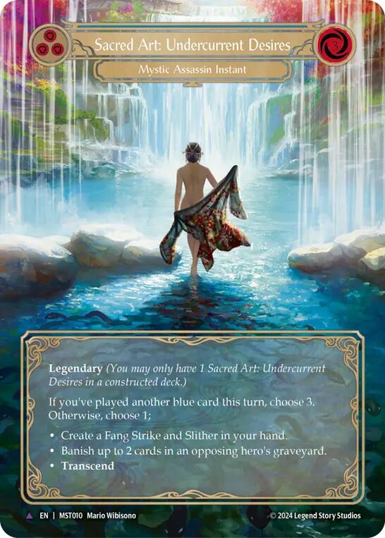 Sacred Art: Undercurrent Desires [MST010] (Part the Mistveil)  Cold Foil | Good Games Cannington