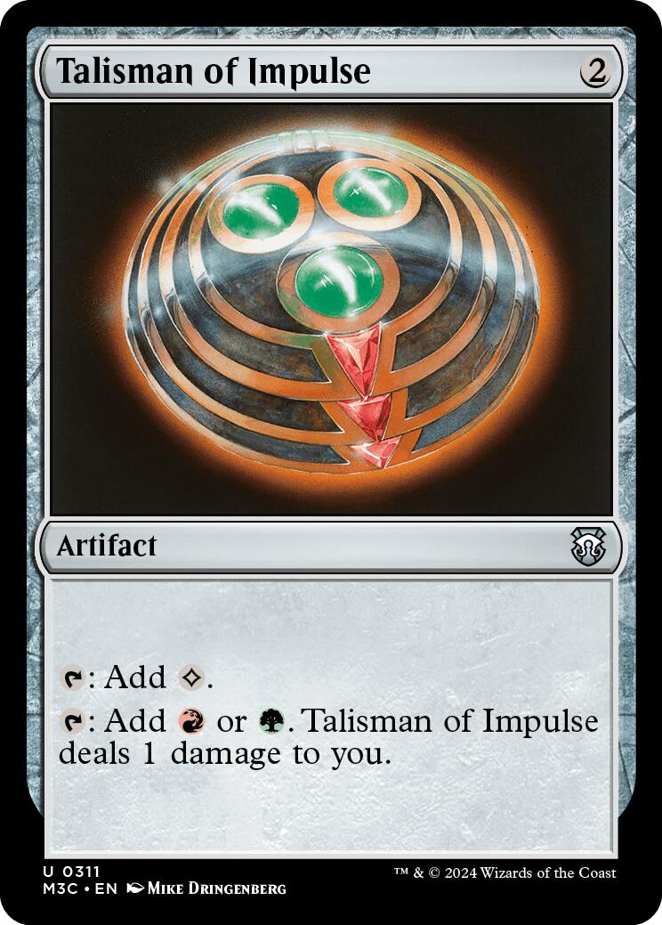 Talisman of Impulse [Modern Horizons 3 Commander] | Good Games Cannington