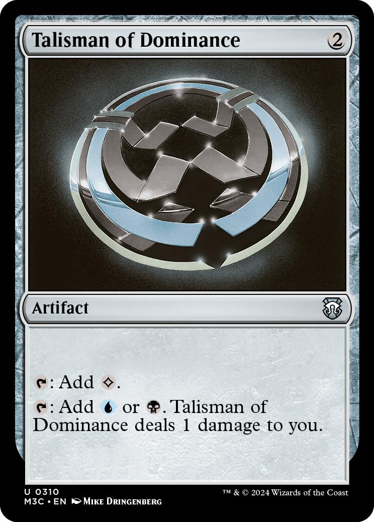 Talisman of Dominance [Modern Horizons 3 Commander] | Good Games Cannington