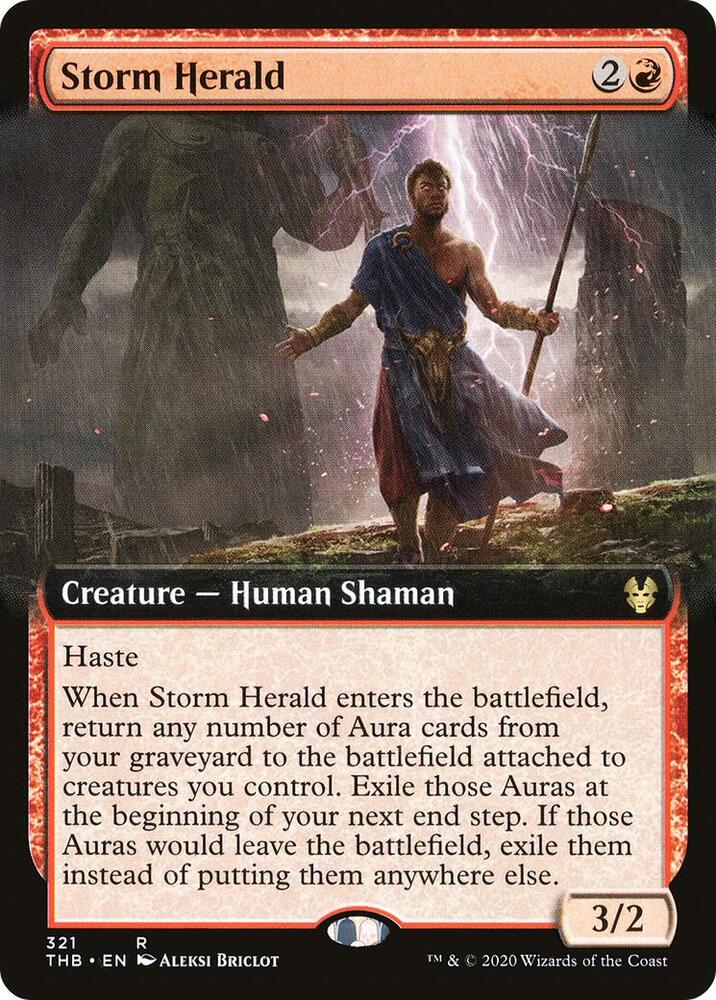 Storm Herald 321/254 (Theros Beyond Death)  - Extended Art | Good Games Cannington