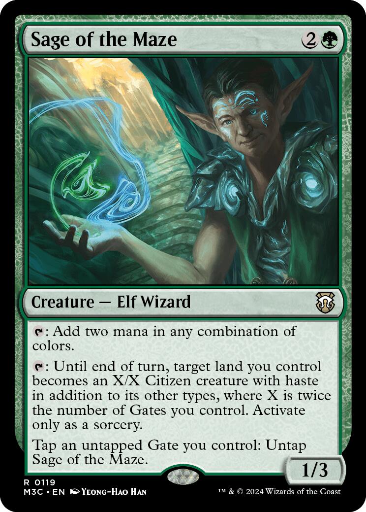 Sage of the Maze [Modern Horizons 3 Commander] | Good Games Cannington