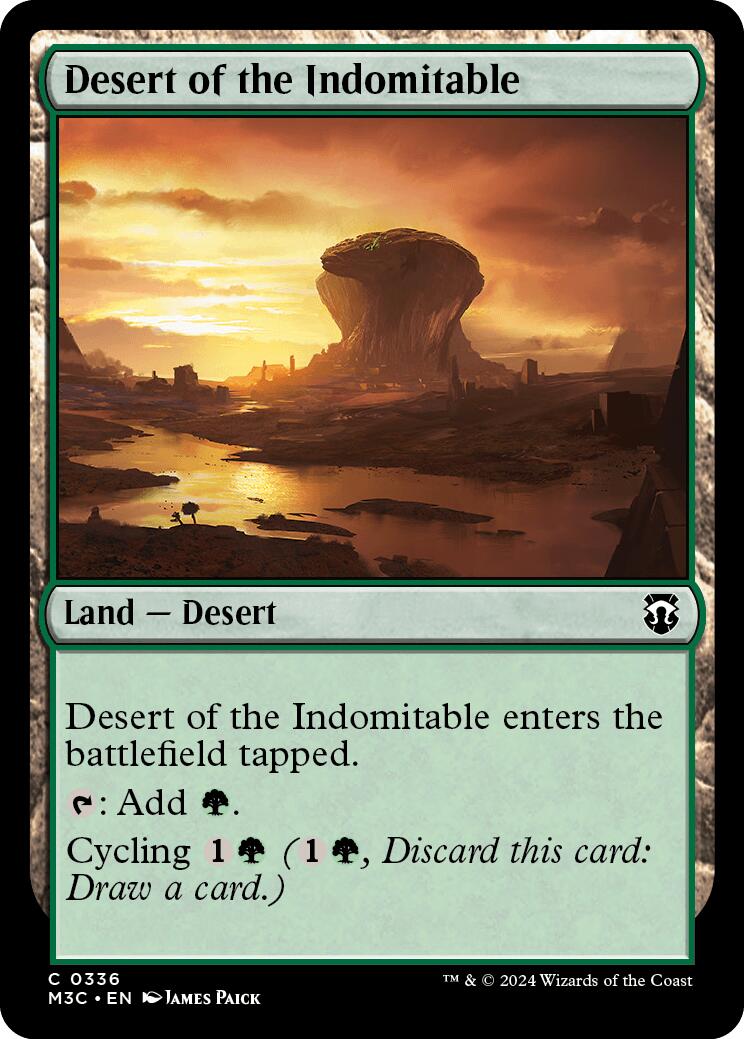Desert of the Indomitable [Modern Horizons 3 Commander] | Good Games Cannington