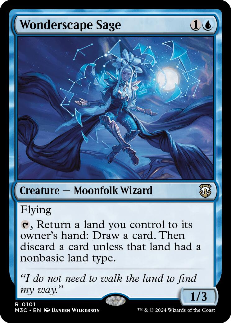 Wonderscape Sage [Modern Horizons 3 Commander] | Good Games Cannington