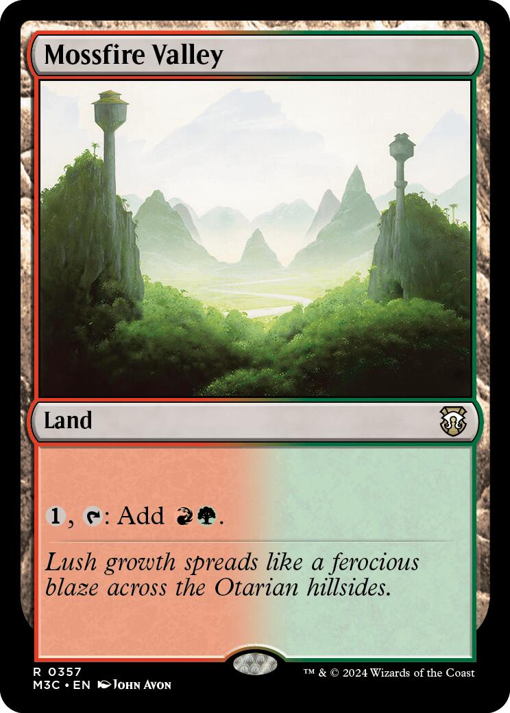 Mossfire Valley [Modern Horizons 3 Commander] | Good Games Cannington