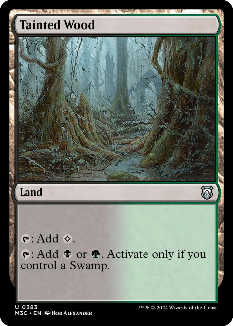 Tainted Wood [Modern Horizons 3 Commander] | Good Games Cannington