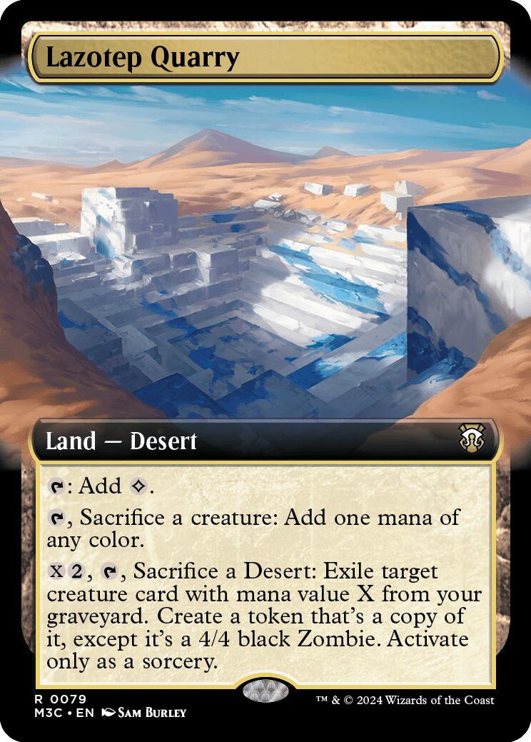 Lazotep Quarry (Extended Art) (Ripple Foil) [Modern Horizons 3 Commander] | Good Games Cannington