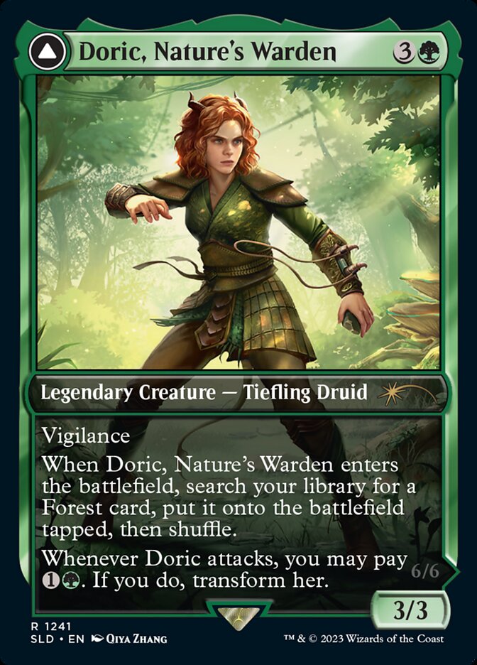 Doric, Nature's Warden // Doric, Owlbear Avenger [Secret Lair Drop Series] | Good Games Cannington