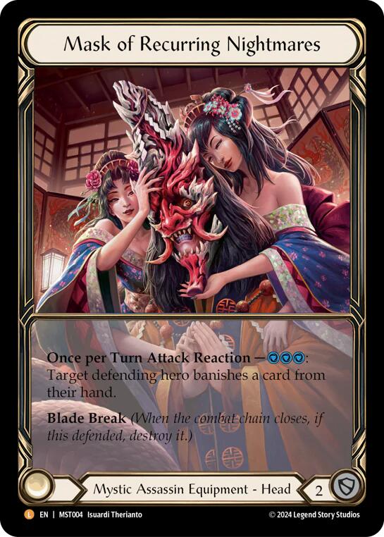 Mask of Recurring Nightmares (Extended Art) [MST004] (Part the Mistveil)  Cold Foil | Good Games Cannington